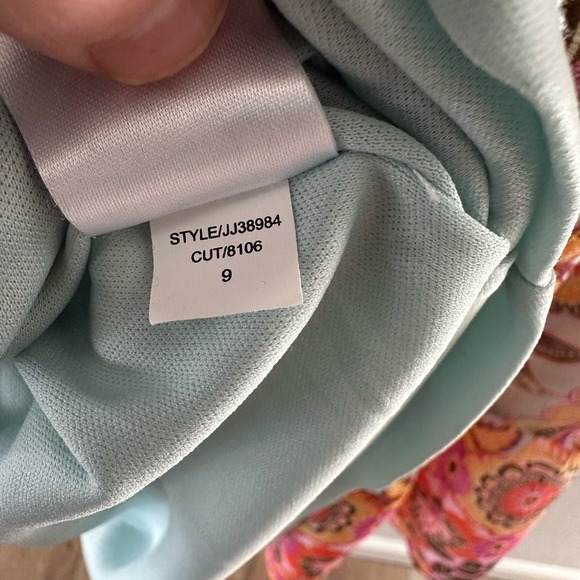 Julia Jordan Ruffled Mock Neck Long Sleeve Tie Waist Dress Size 2 - Picture 4 of 5